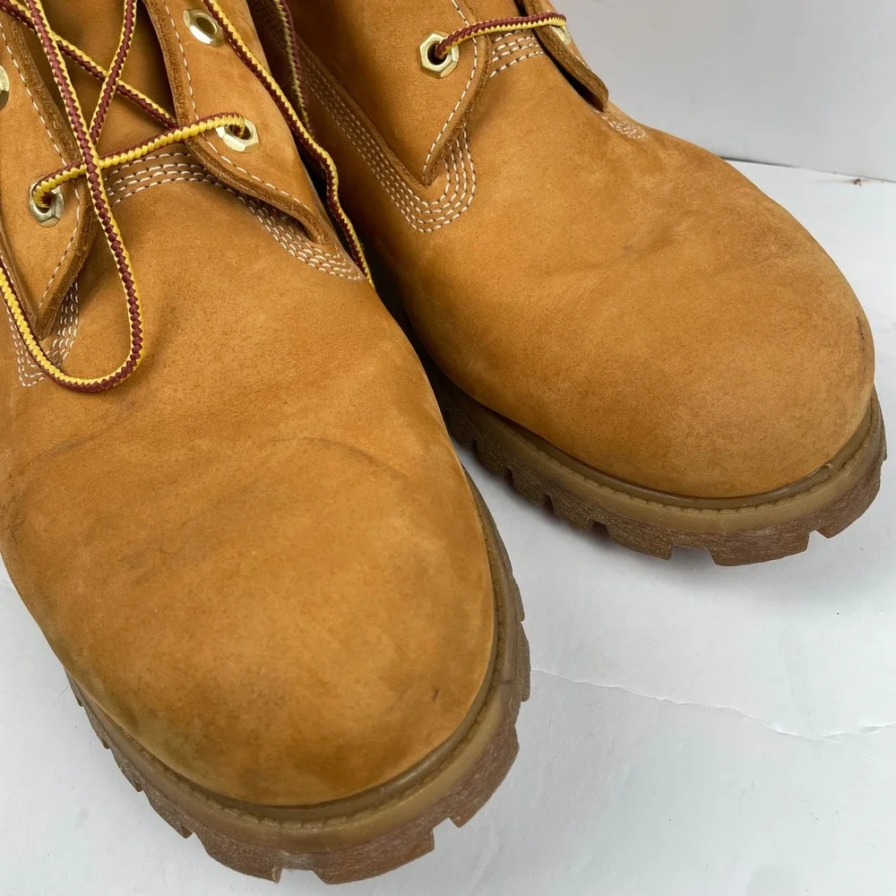 Timberland Boots Beige Premium Work Timbs Tan Beige Leather - Mens Size 13